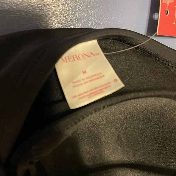 Merona Black One Piece with Criss Cross Straps - Picture 5 of 5